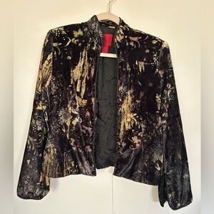 JS Collections Vintage Velvet Kimono Jacket